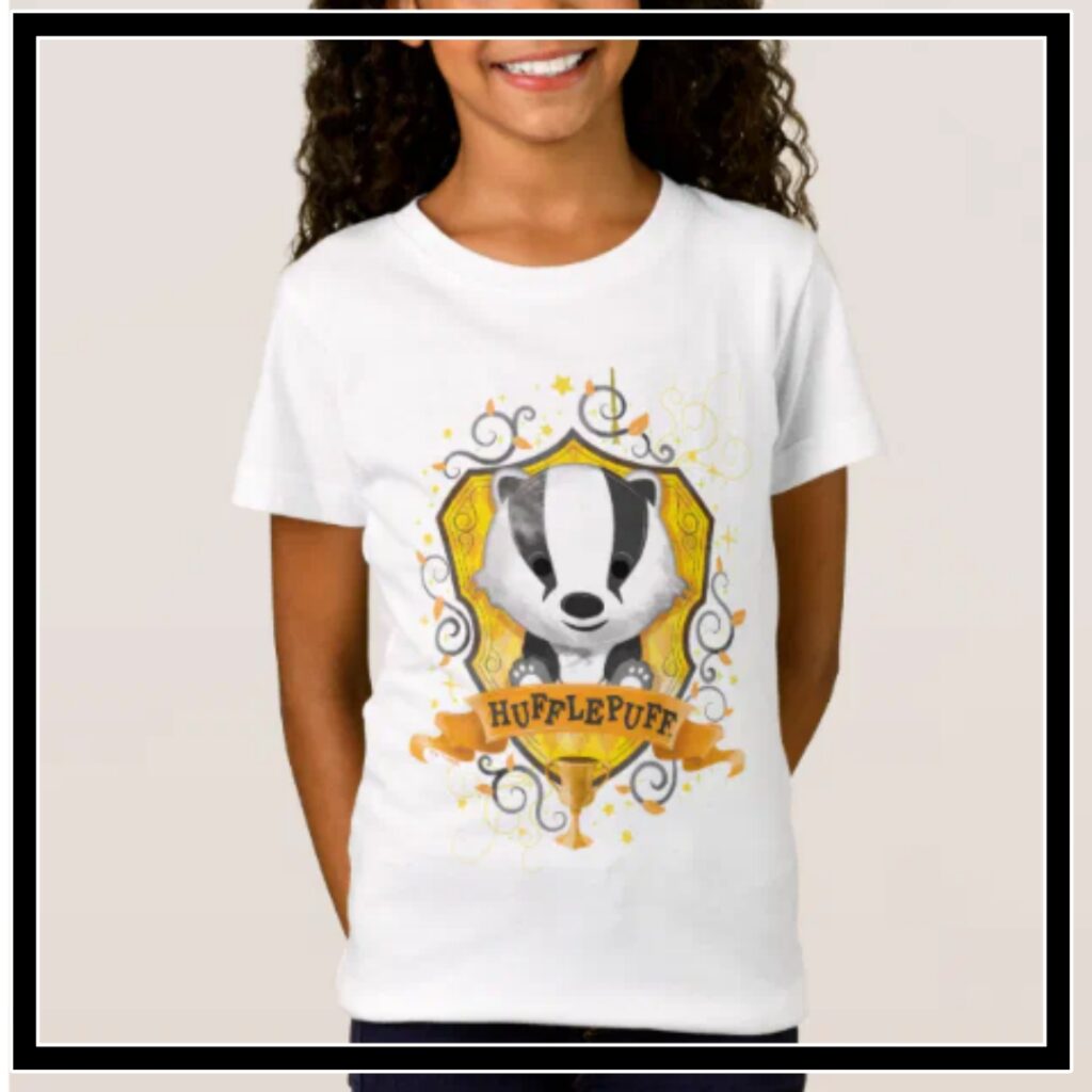 Harry Potter Charming HUFFLEPUFF™ Crest T Shirt