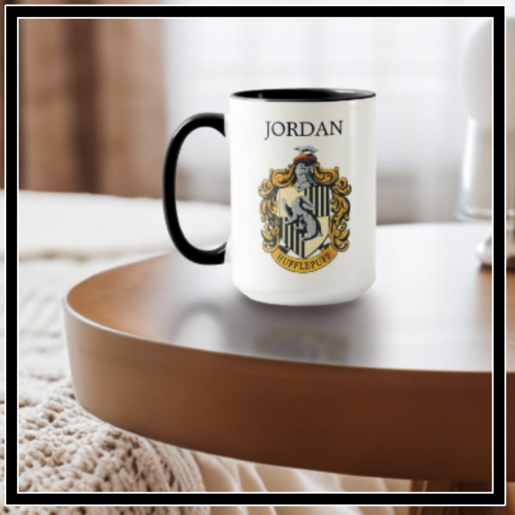 Hufflepuff Crest Add Your Name Mug